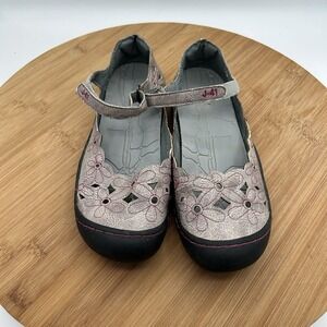 J-41 Adventure Women's Gray  Slip-On Mary Jane Shoes Size‎ 6.5